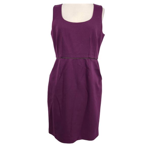 NEW! Tahari Addie Sheath Dress in Kimono Violet with Pockets - Picture 1 of 6